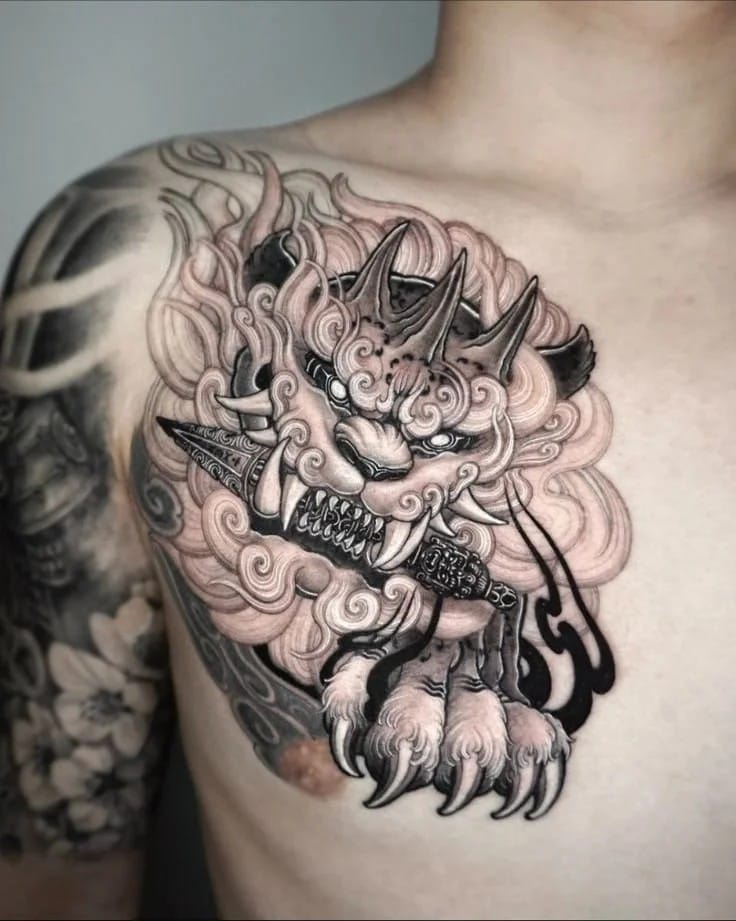 foo dog tattoo designs