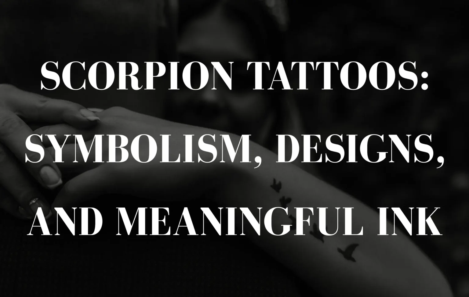 scorpio tattoo symbol