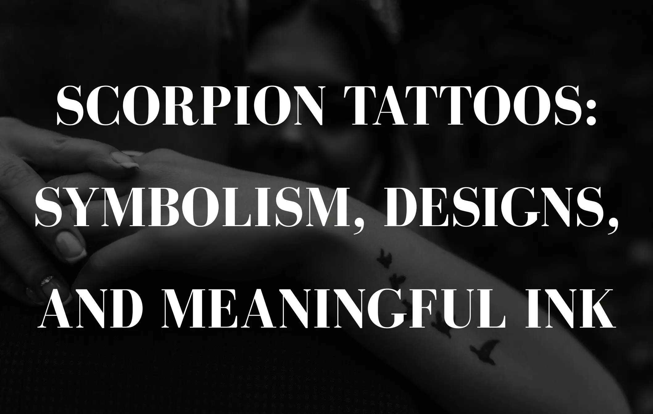 scorpio tattoo symbol