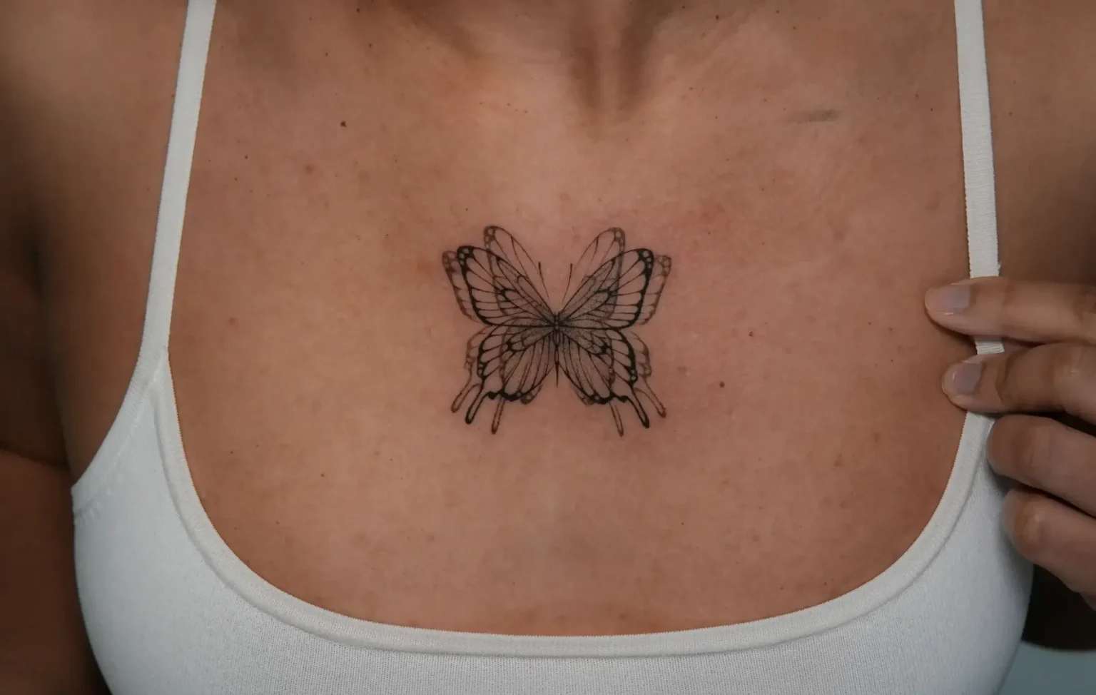 sternum tattoo design