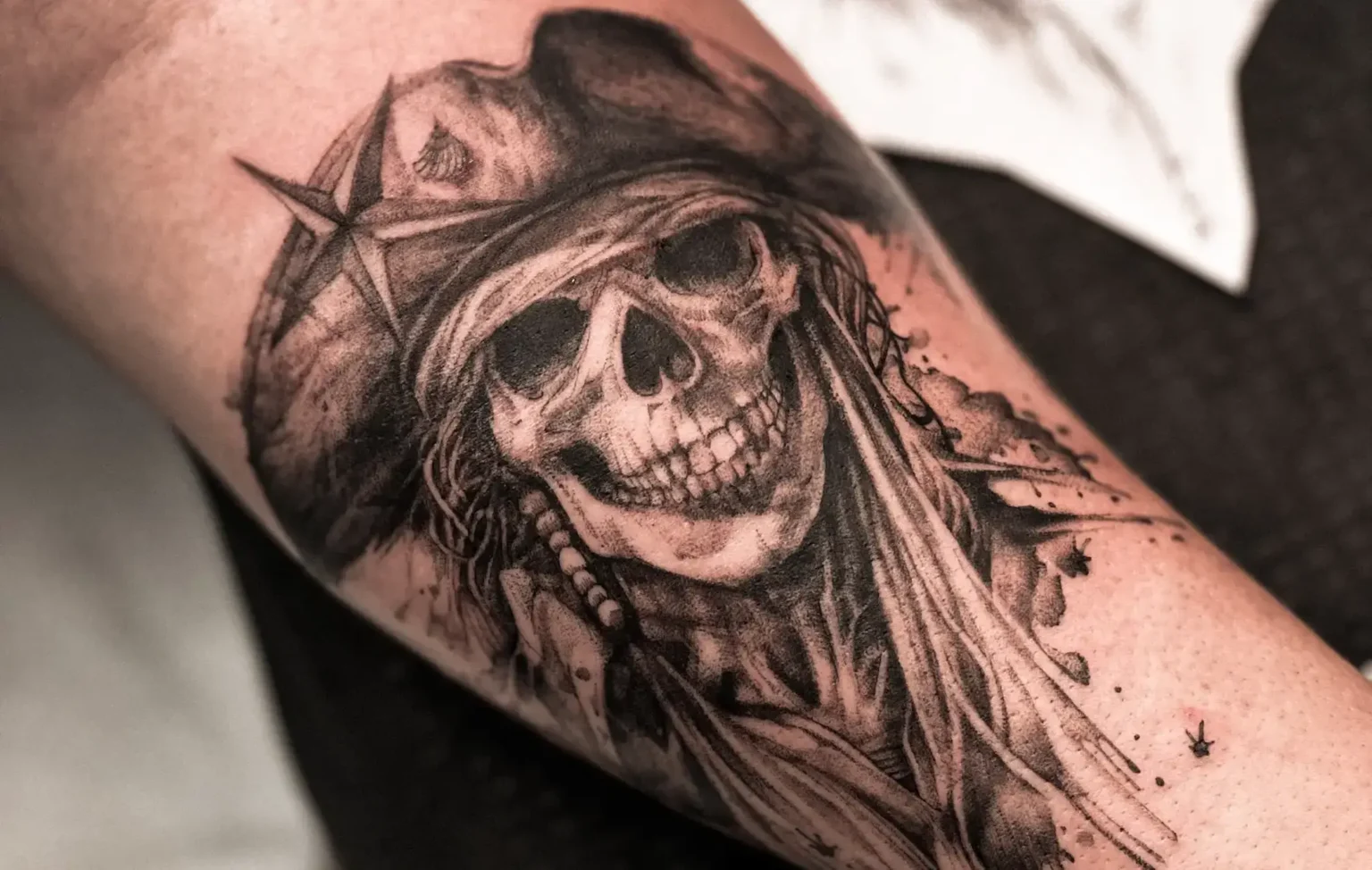 skeleton hand tattoo design