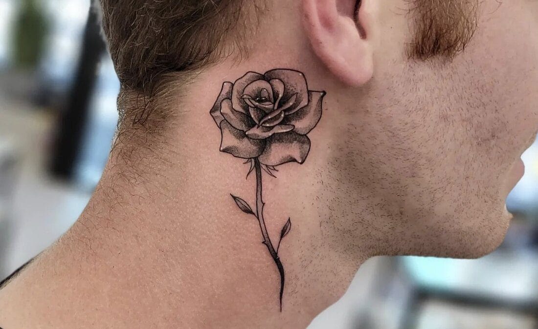 skull with rose tattoo meaning